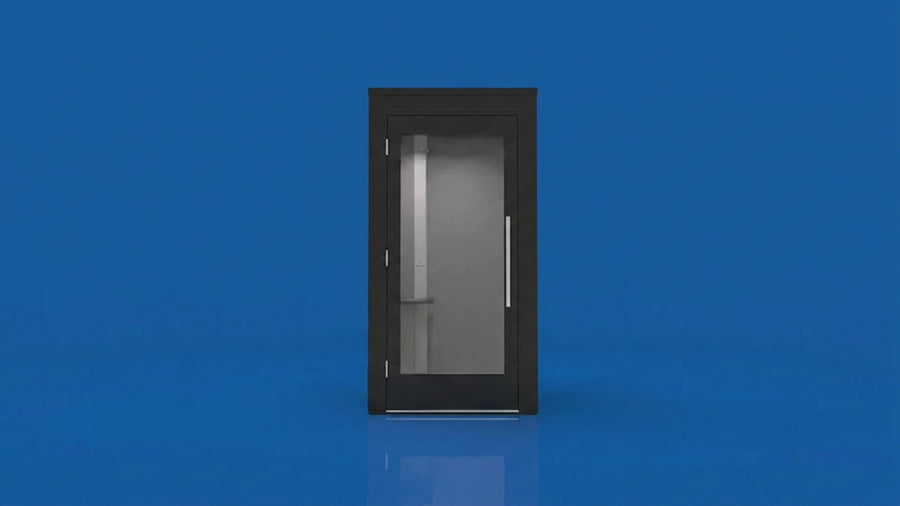 4' × 4' Concentration Suite — Black Composite / Marble Gray PET
