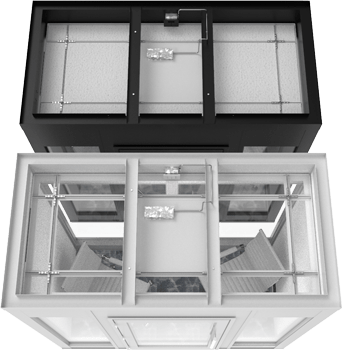 Lock-in modular ceiling